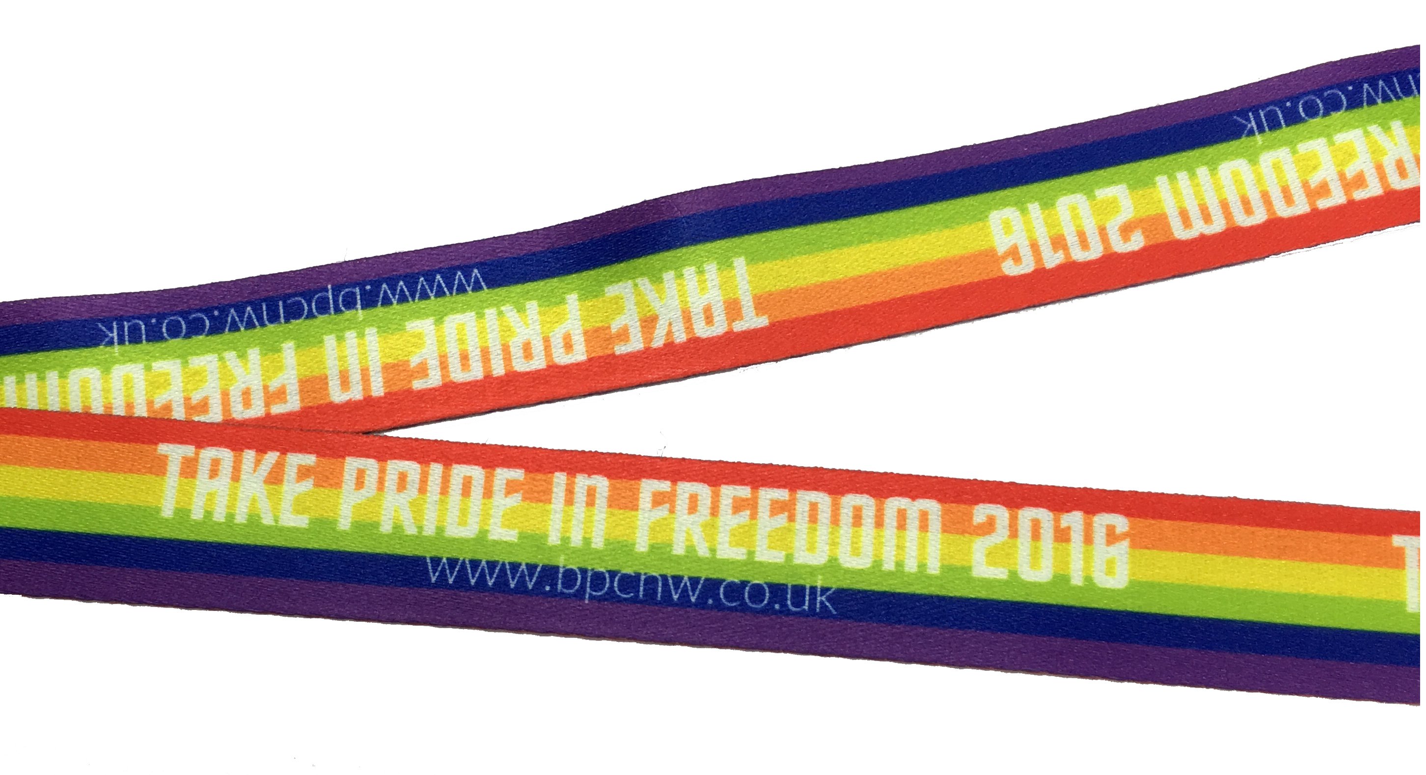 Personalised Rainbow Lanyards